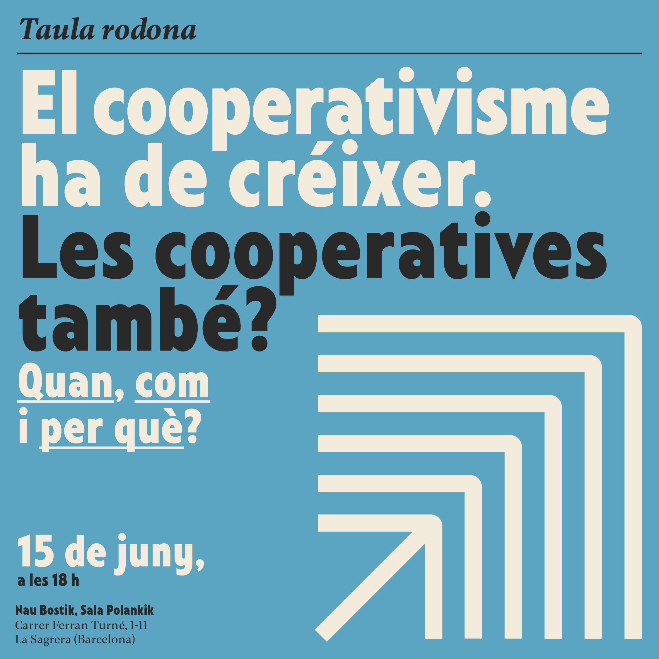 Taula rodona: “El cooperativisme ha de créixer. Les cooperatives també? Quan, com i per què?”