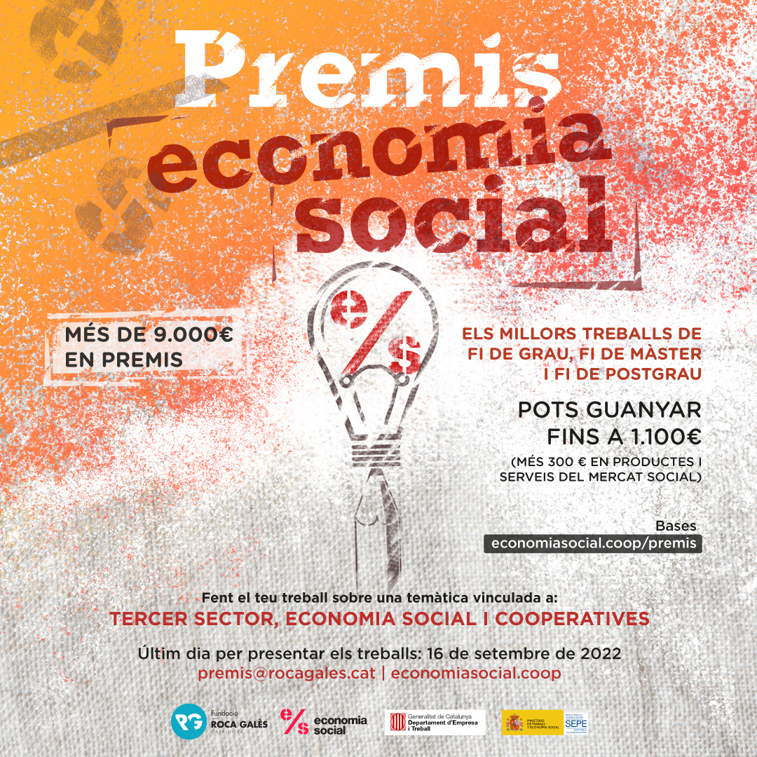 Sisena edició dels premis als millors treballs universitaris sobre cooperativisme i economia social