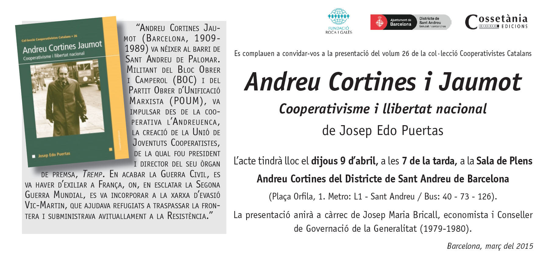 Invitació Presentació