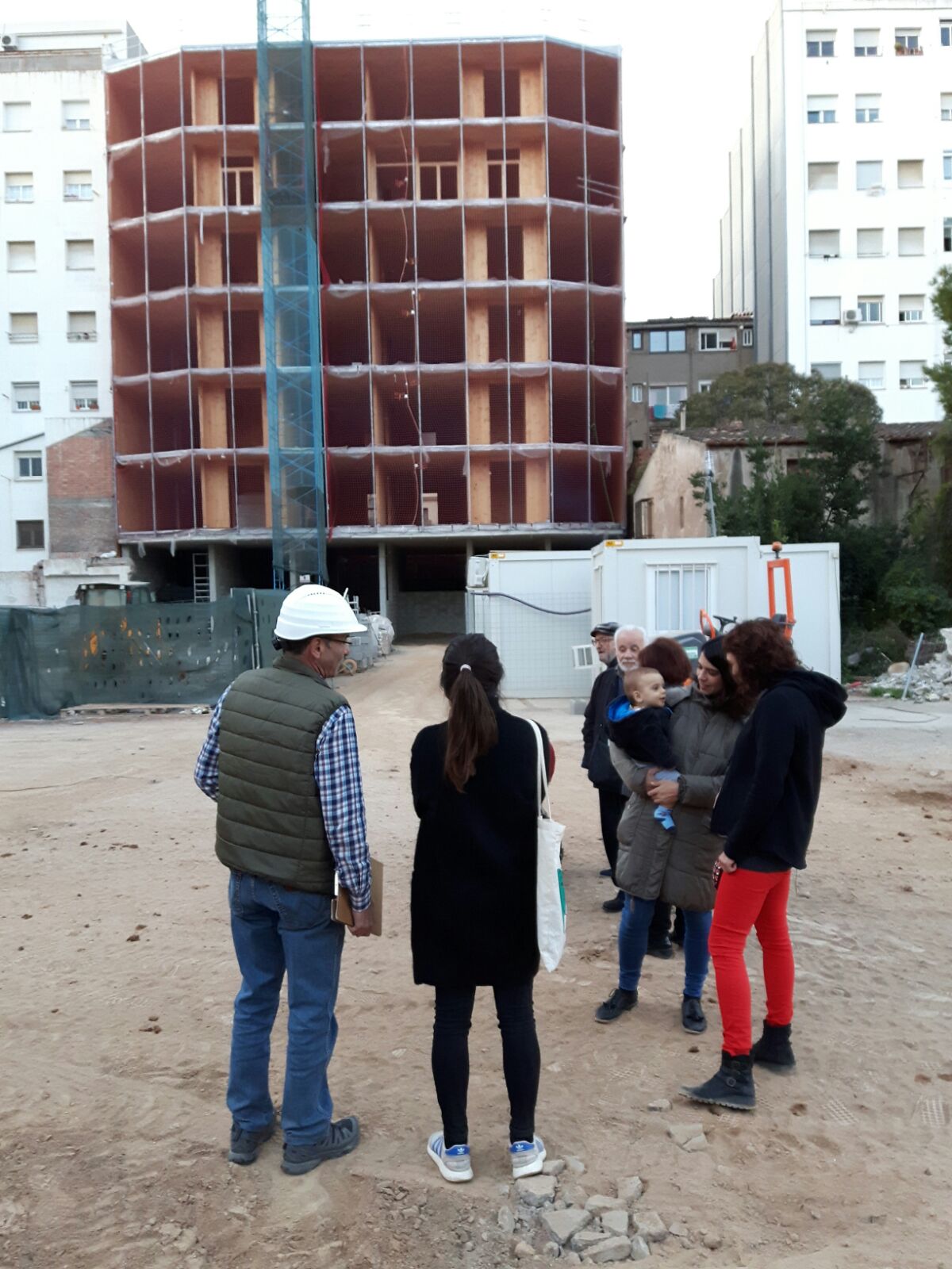 Visitem a les obres de La Borda Sccl, d’habitatge cooperatiu en cessió d’ús