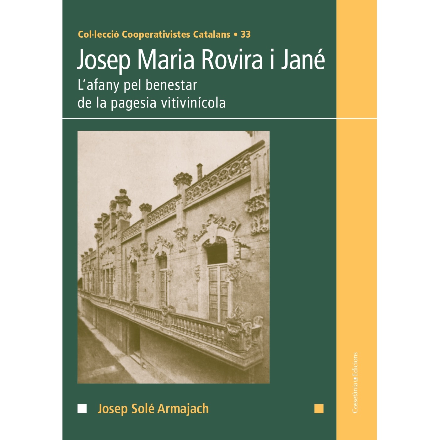 Ampliem la col·lecció Cooperativistes Catalans amb la biografia de Josep M. Rovira