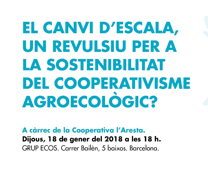 Presentació de l’estudi: El canvi d’escala, un revulsiu per la sostenibilitat del cooperativisme agroecològic?